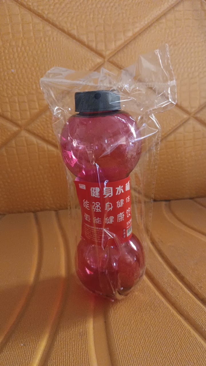 Unbreakable Plastic dumbbell Shape Water Bottle  (550 ml / 1 Pc) Unbreakable Plastic dumbbell Shape Water Bottle  (550 ml / 1 Pc)